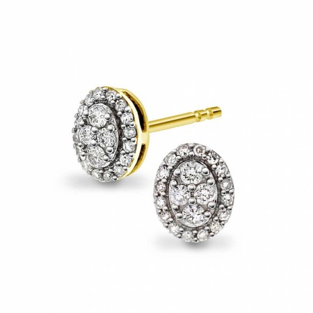 Pan Jewelry - Øredobber i gull med diamanter 0,20ct WP