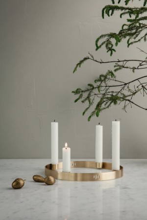 Ferm Living - Candle Holder Circle, Brass